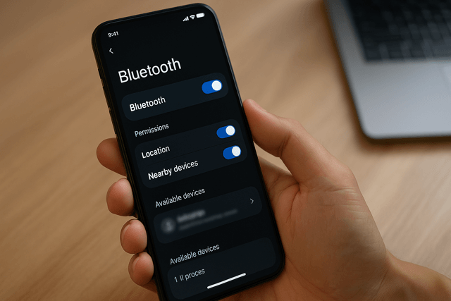 Bluetooth設定や権限の再確認