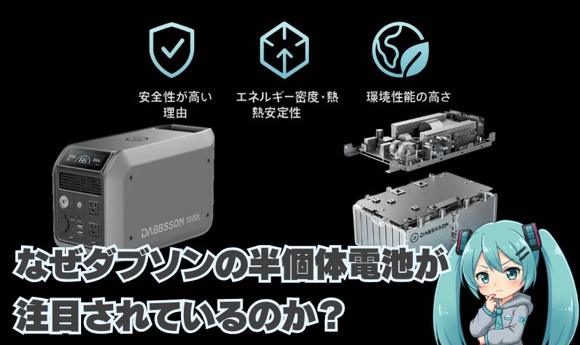 なぜダブソンの半個体電池が注目されているのか？