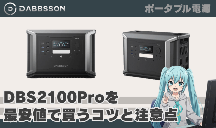 ダブソン DBS2100 Proを最安値で買うコツと注意点