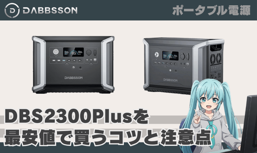 ダブソン DBS2300Plusを最安値で買うコツと注意点