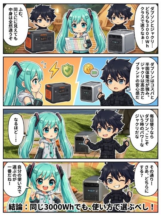 ダブソン 3000Lとジャクリ 3000 New、どっちを選ぶ