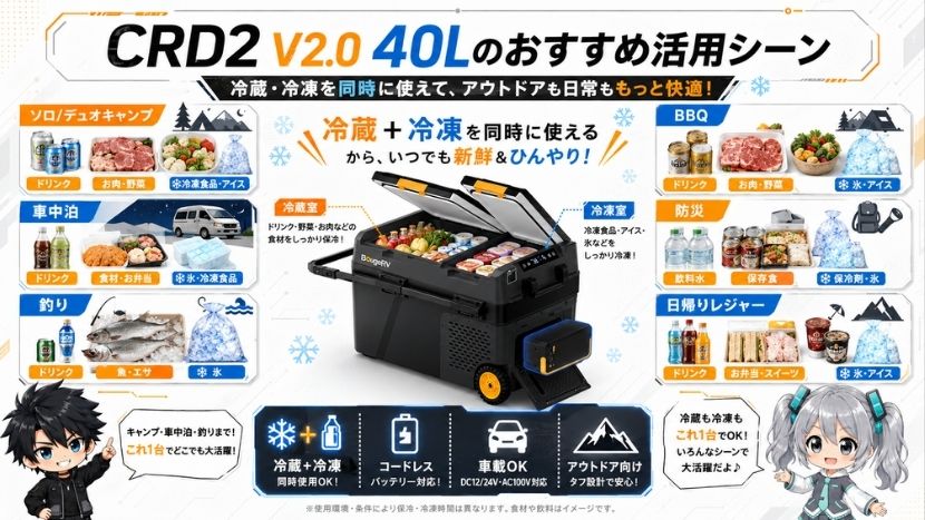 CRD2 V2.0 40Lのおすすめ活用シーン